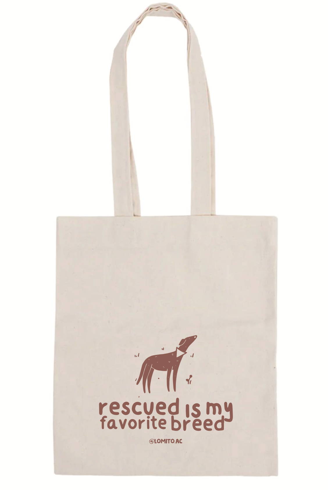 TOTE BAG RESCUE IS MY FAVORITE BREED
